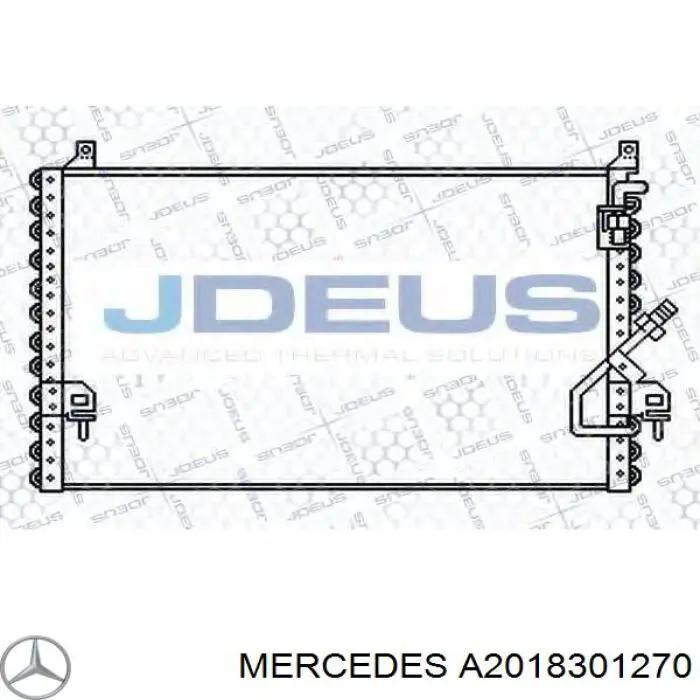 A2018301270 Mercedes радіатор кондиціонера