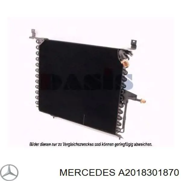 Конденсатор кондиціонера Mercedes A2018301870 ціна, від 1382.89 USD