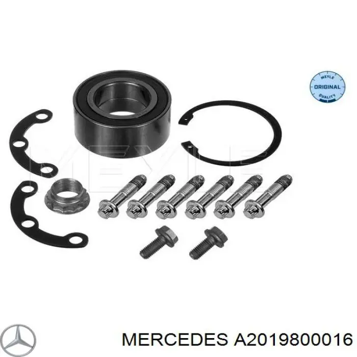 Купити A2019800016 Mercedes Підшипник задньої ступиці