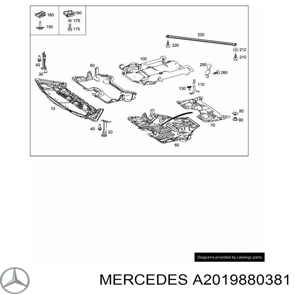  Mercedes A2019880381 ціна, від 0.31 USD