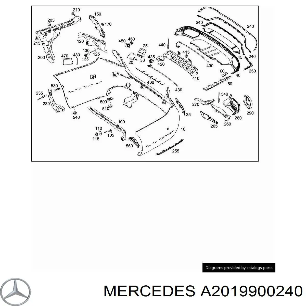 A2019900240 Mercedes 