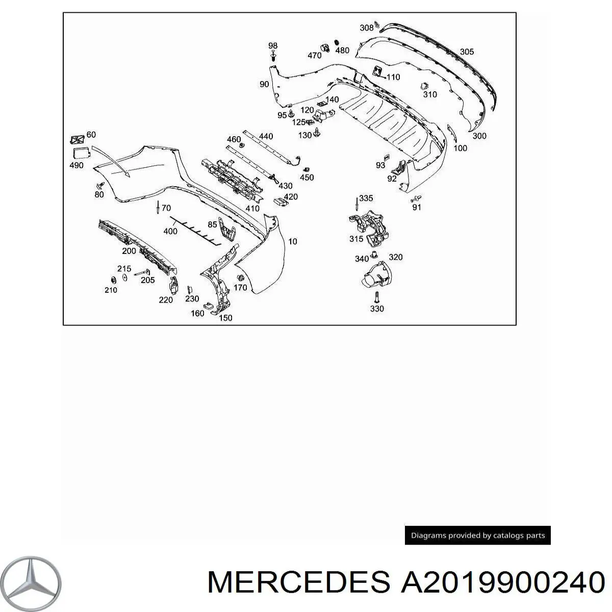 Купити A2019900240 Mercedes 