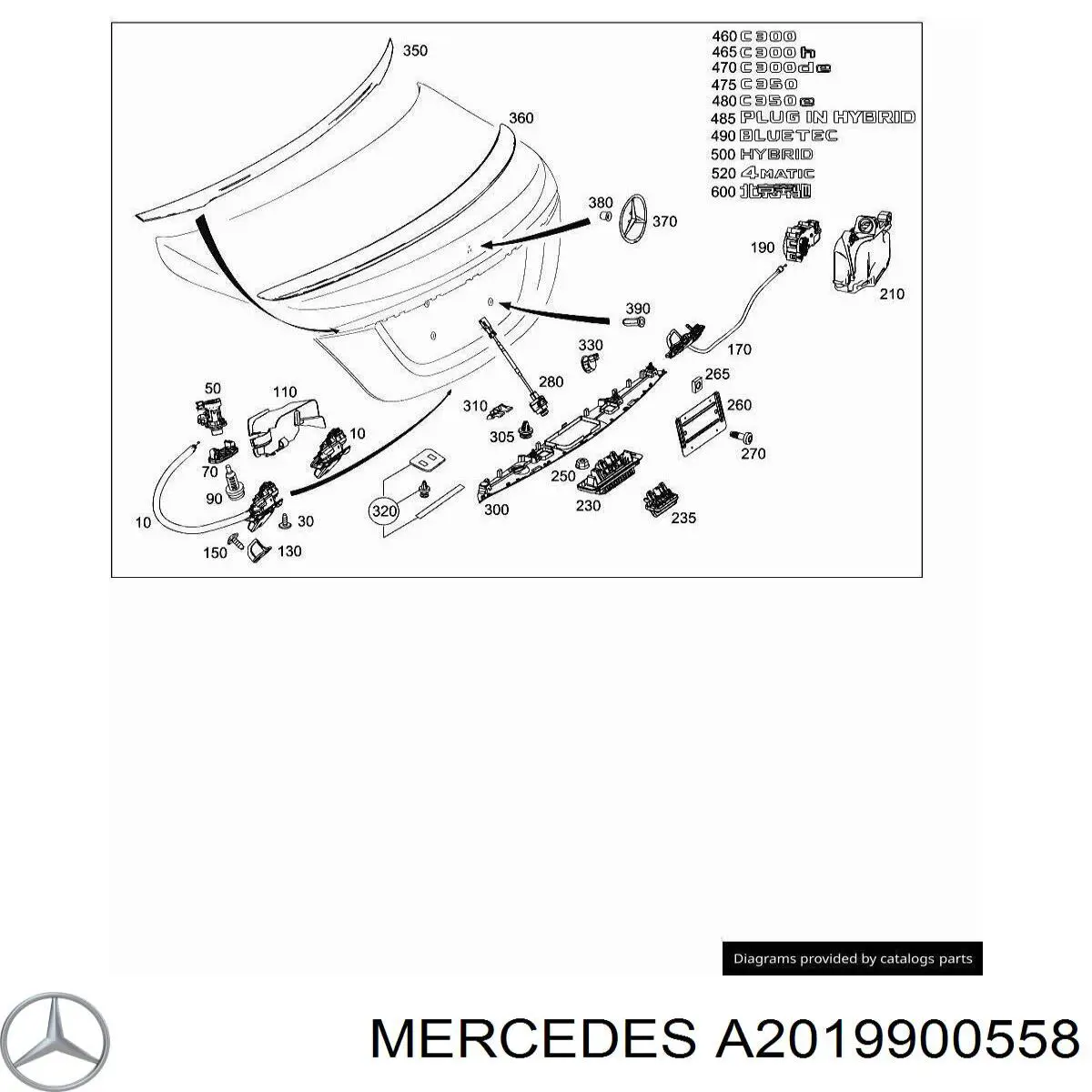 A2019900558 Mercedes 