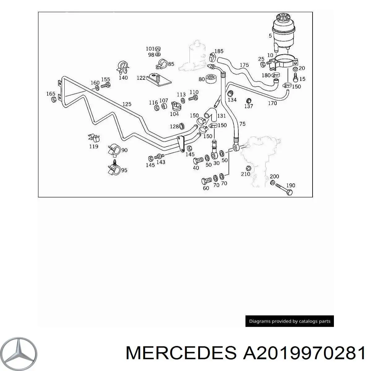  Mercedes A2019970281 ціна, від 4.78 USD