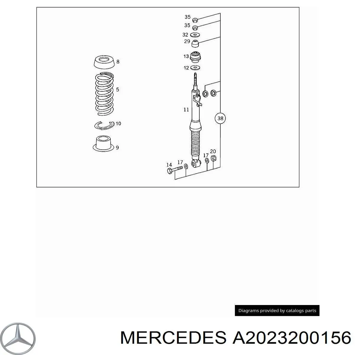 Купити A2029900099 Mercedes 