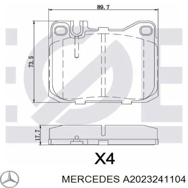 Купити A2023241104 Mercedes Задні пружини