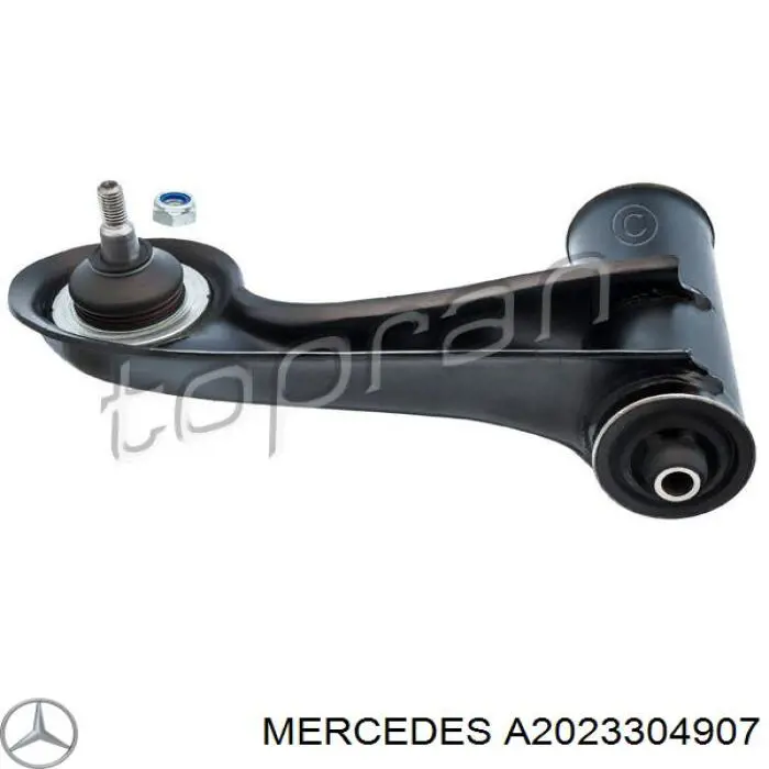 Важіль передньої підвіски верхній, правий Mercedes A2023304907 ціна, від 33.70 USD
