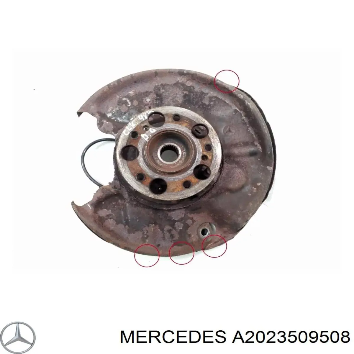 Цапфа - поворотний кулак задній, правий Mercedes A2023509508 ціна, від 30.93 USD