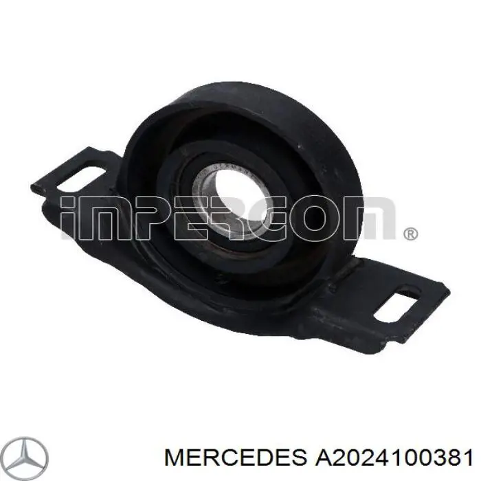 Підвісний підшипник карданного валу Mercedes A2024100381 ціна, від 15.60 USD