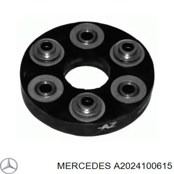 Гумова пружна муфта кардана передня Mercedes A2024100615 ціна, від 48.26 USD