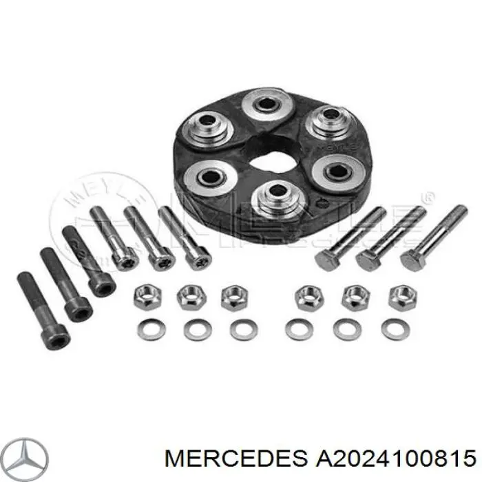 A2024100815 Mercedes муфта кардана еластична, передня