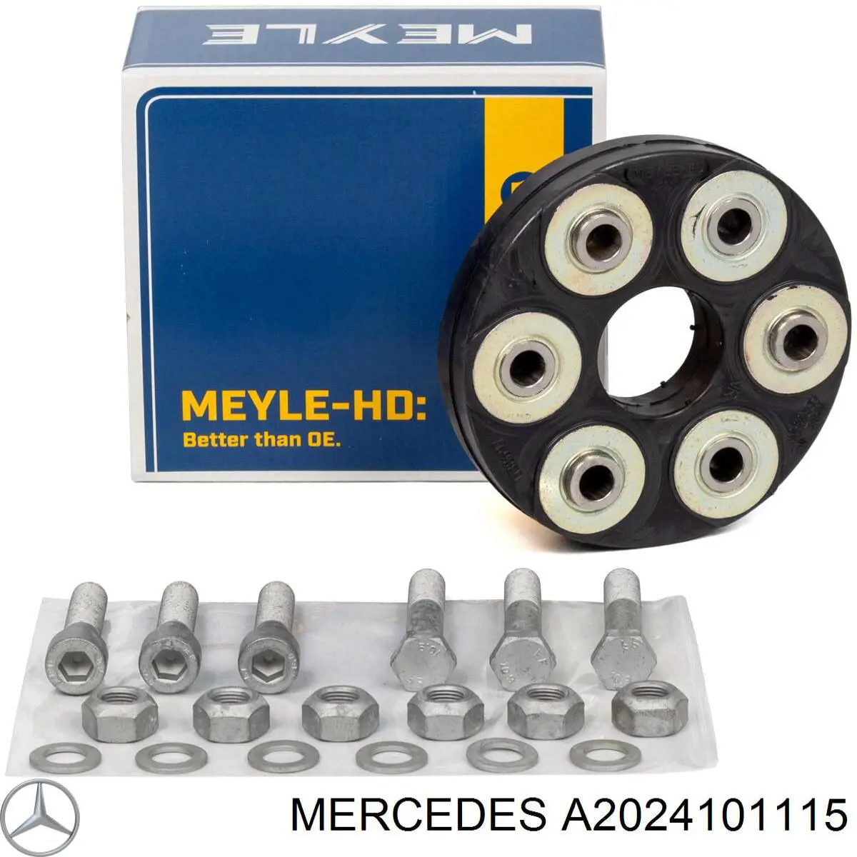 A2024101115 Mercedes Гумова пружна муфта кардана передня