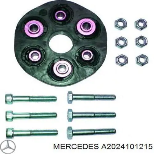 A2024101215 Mercedes муфта кардана еластична, передня