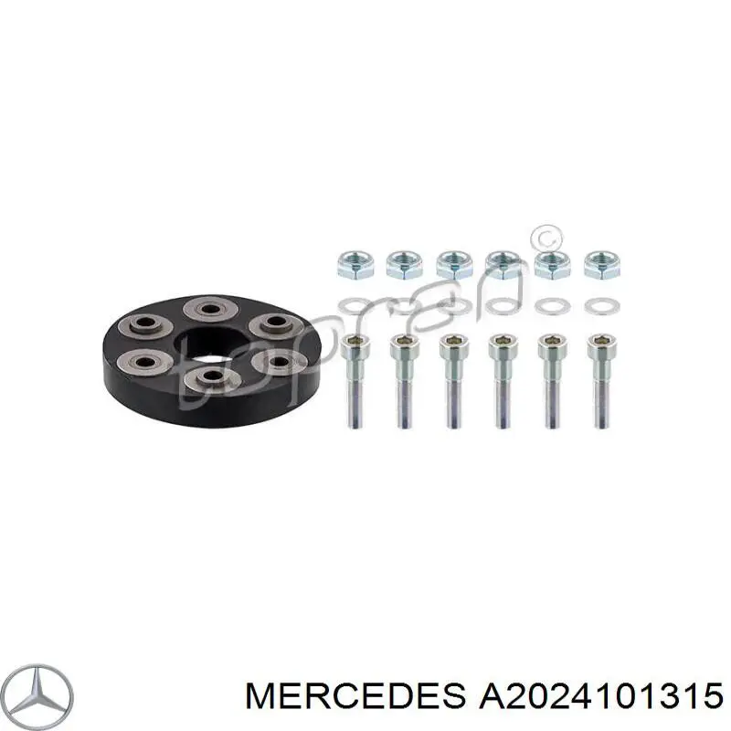 Муфта кардана еластична, перед./зад. Mercedes A2024101315 ціна, від 34.04 USD