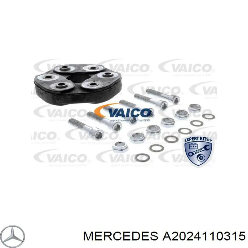 Муфта еластична карданного вала Mercedes A2024110315 ціна, від 32.14 USD