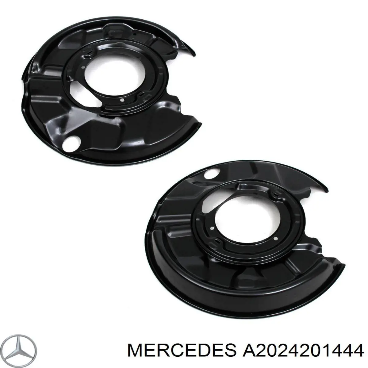 A2024201444 Mercedes захист гальмівного диска заднього, лівого