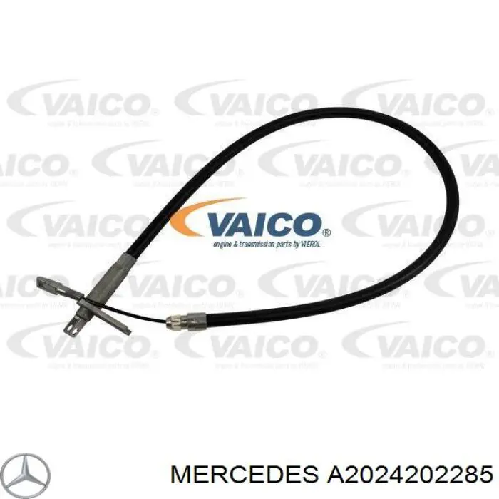 Купити A2024202285 Mercedes Трос ручного гальма задній, лівий