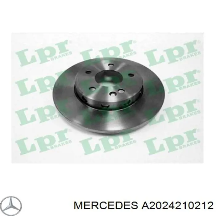 Купити A2024210212 Mercedes Ротор гальмівний