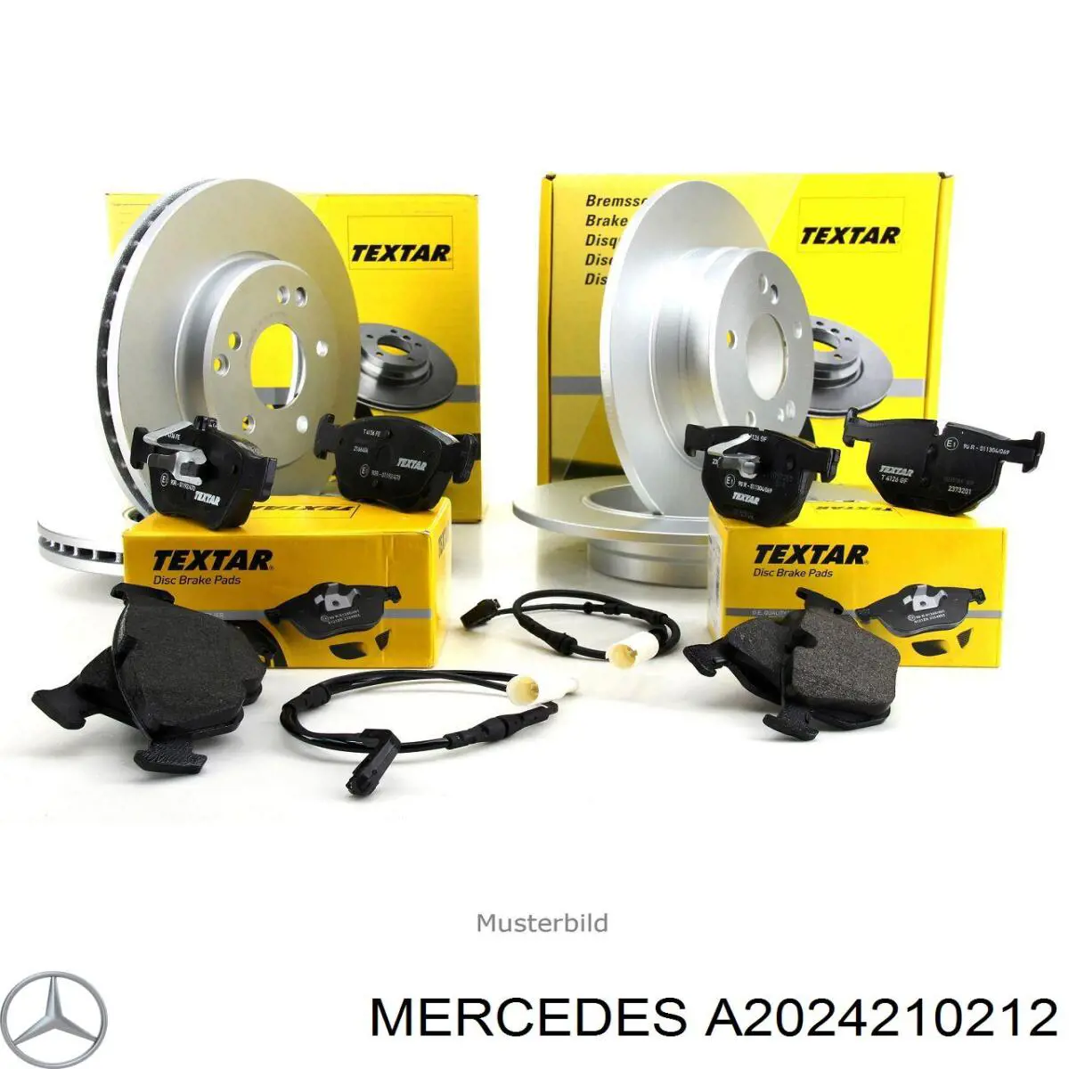 Гальмівні диски передні A2024210212 Mercedes