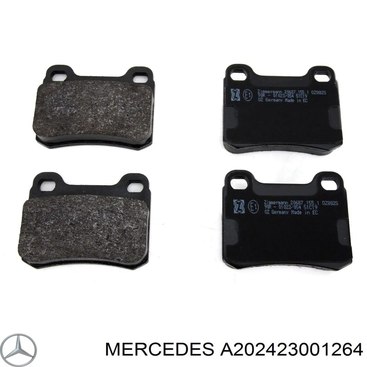 Купити A202423001264 Mercedes Диск заднього гальма