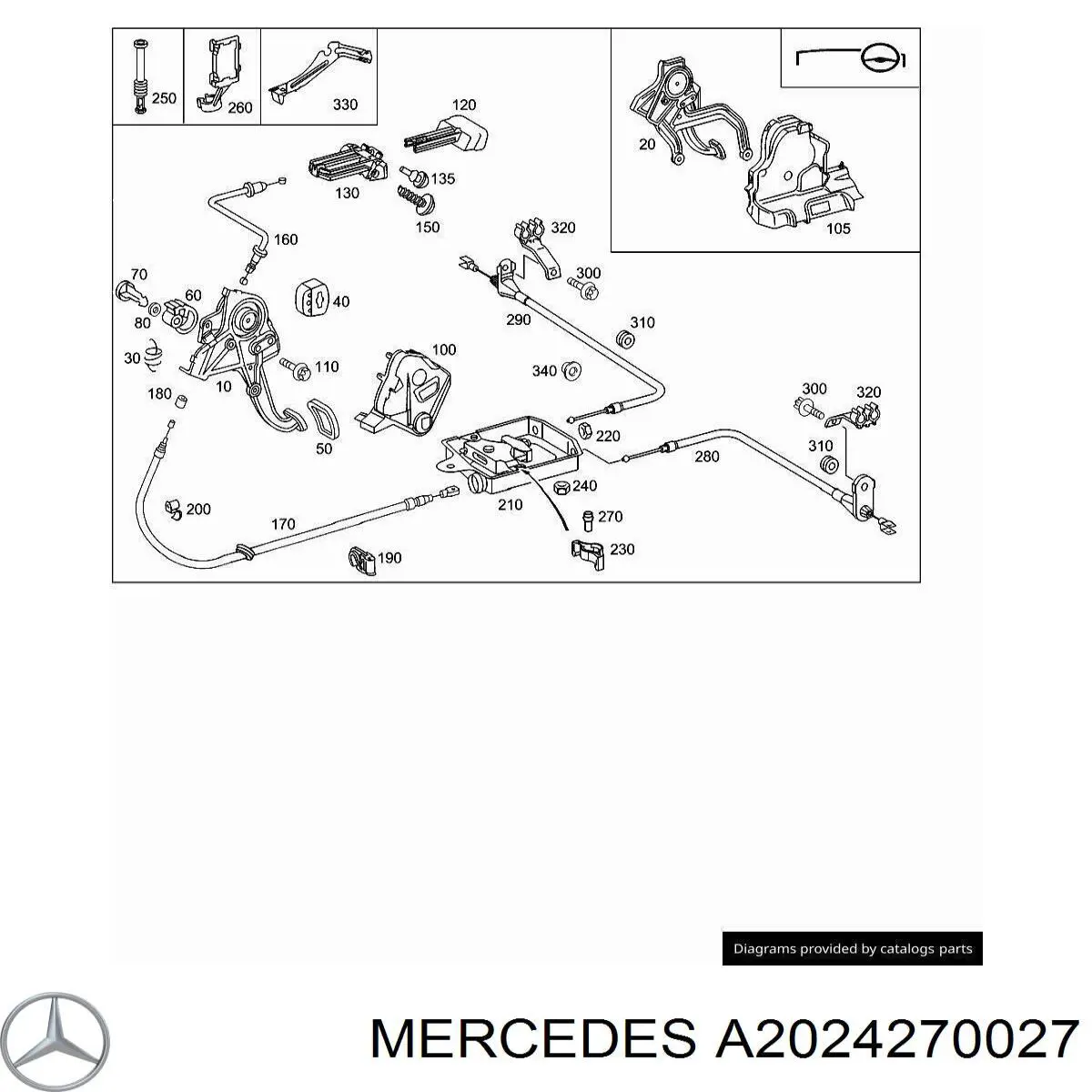  Mercedes A2024270027 ціна, від 2.53 USD