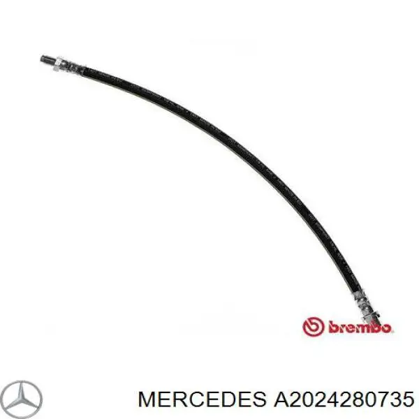 Купити A2024280735 Mercedes Гальмівні шланги передні