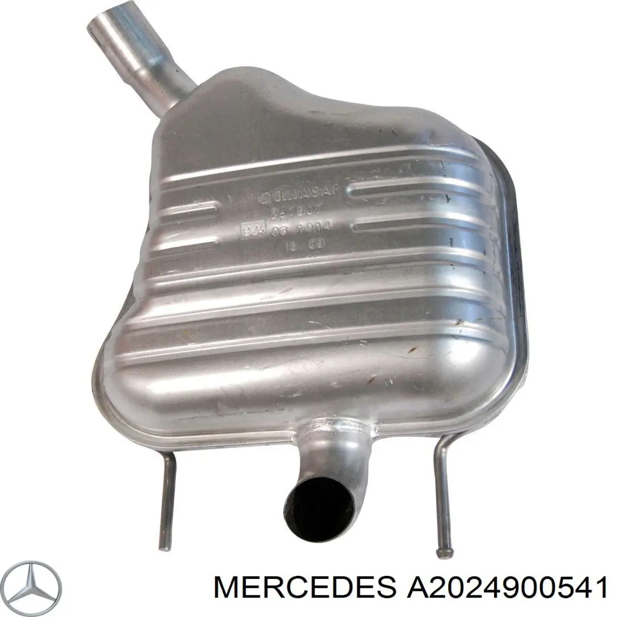 Кронштейн/хомут глушника, передній Mercedes A2024900541
