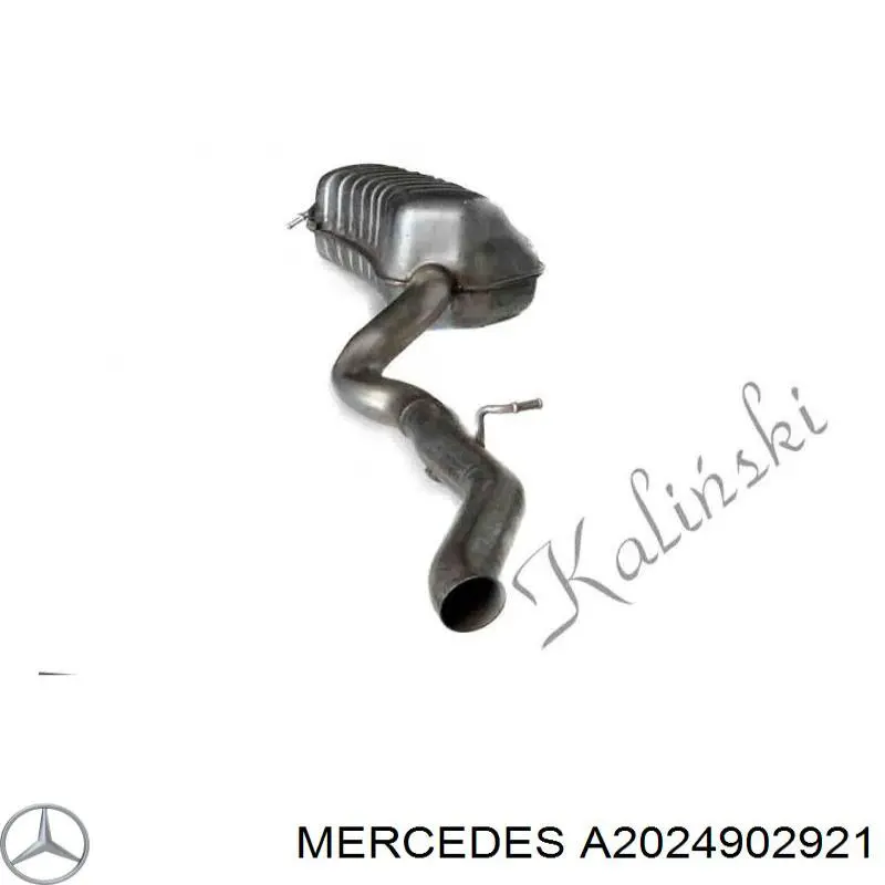 A2024901521 Mercedes Глушник, задня частина