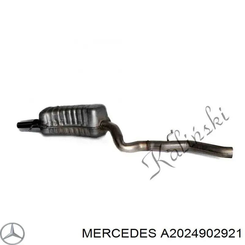 Вихлопна труба Mercedes A2024901521 ціна, від 33.75 USD