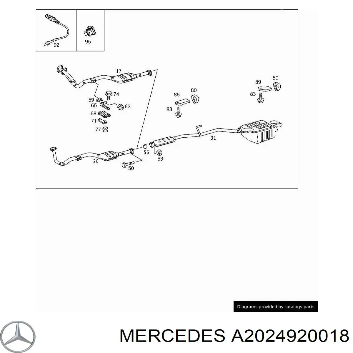 Купити A2024920018 Mercedes 