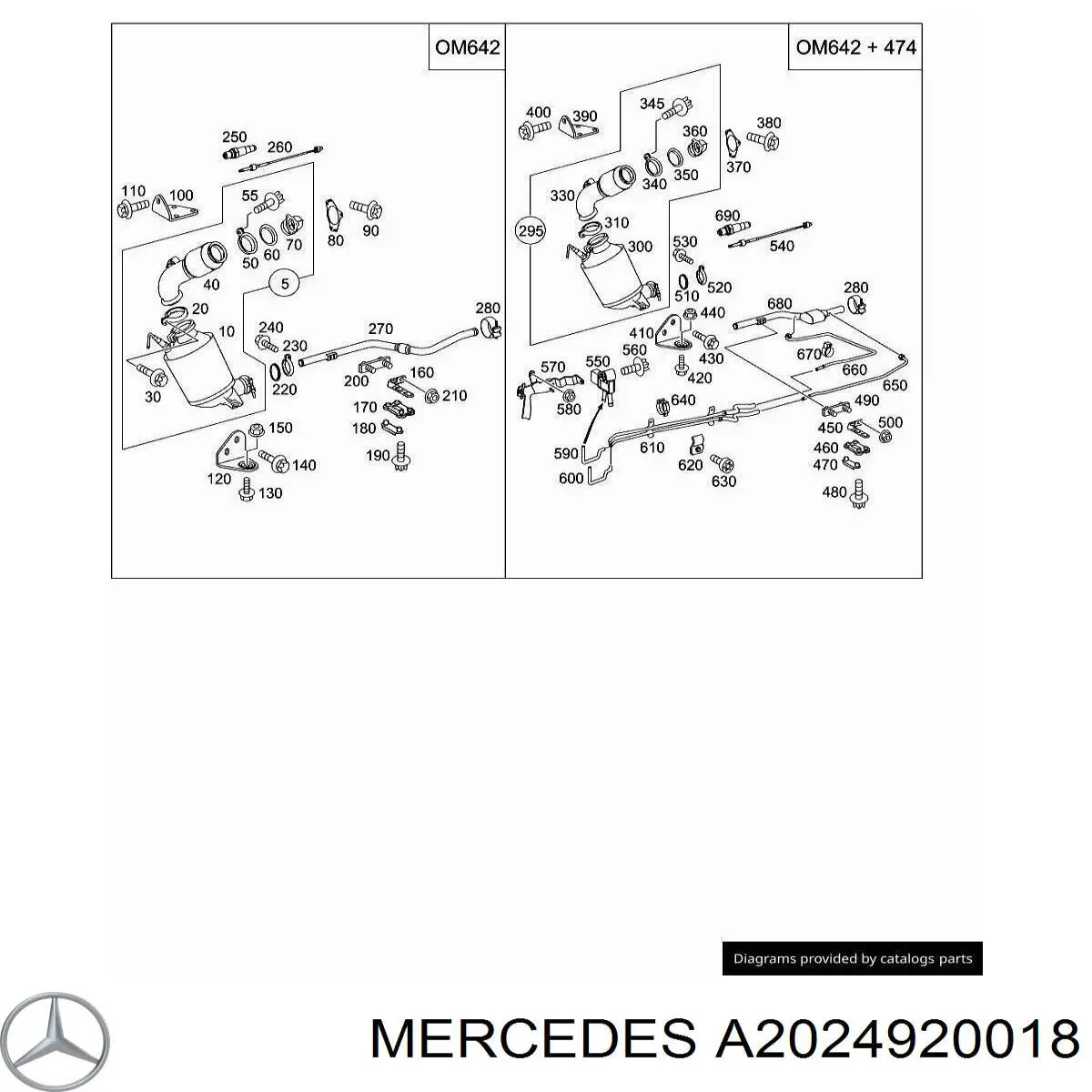  Mercedes A2024920018 ціна, від 2.53 USD