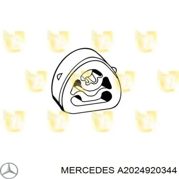A2024920344 Mercedes подушка кріплення глушника