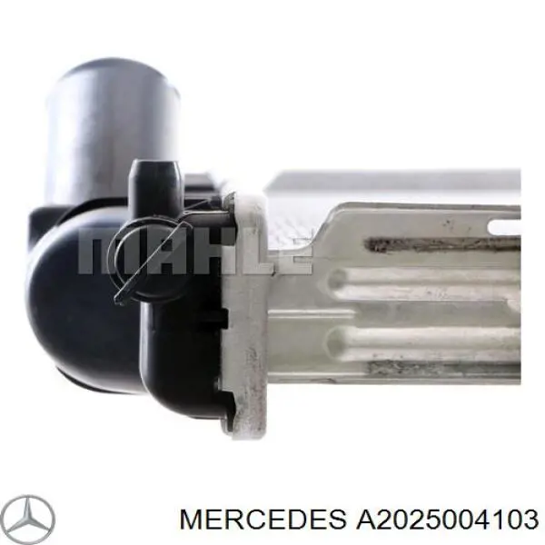 Купити A2025004203 Mercedes Радіатор двигуна