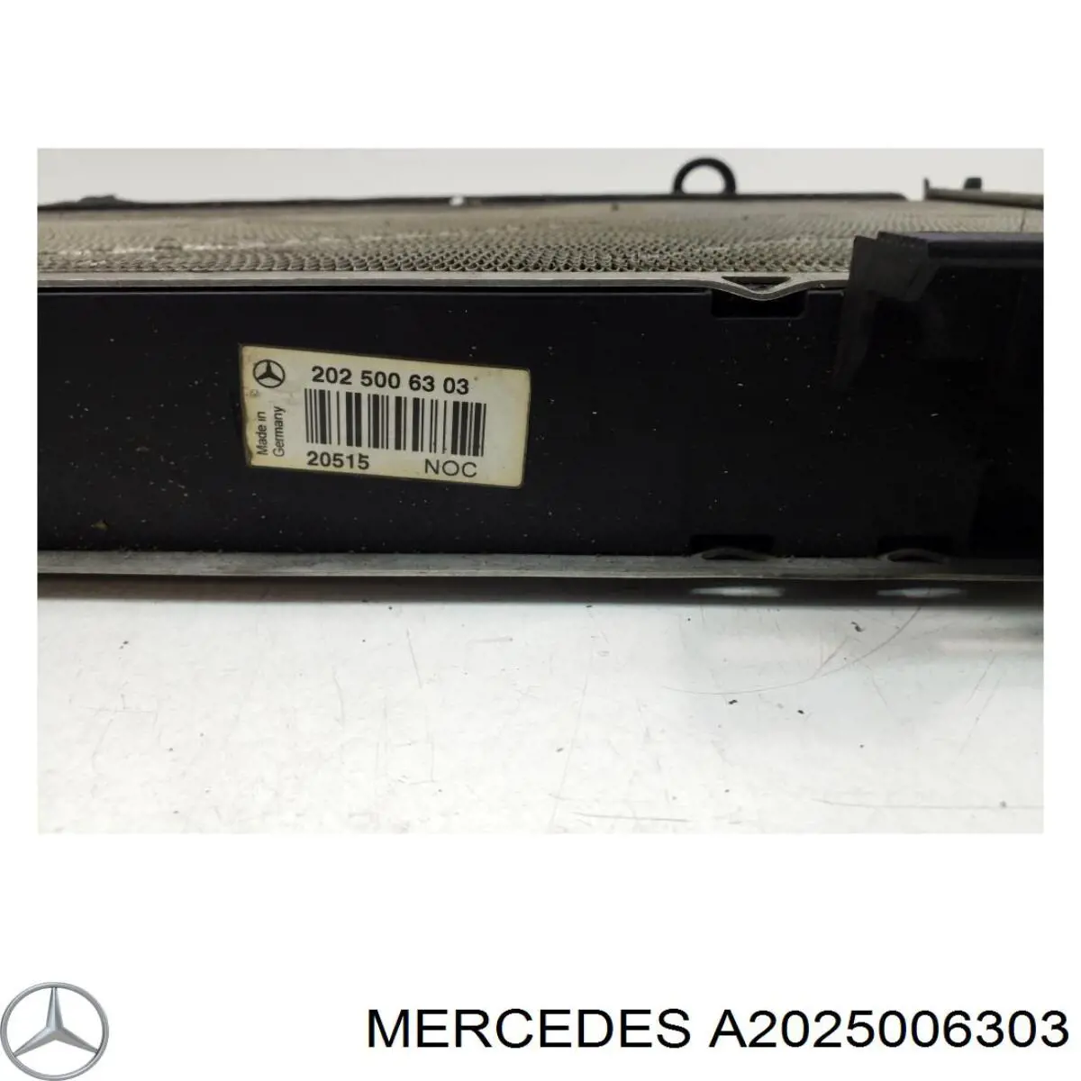 Купити A2025006303 Mercedes Радіатор двигуна
