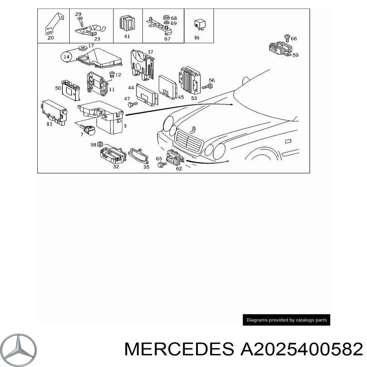  Mercedes A2025400582 ціна, від 5.07 USD