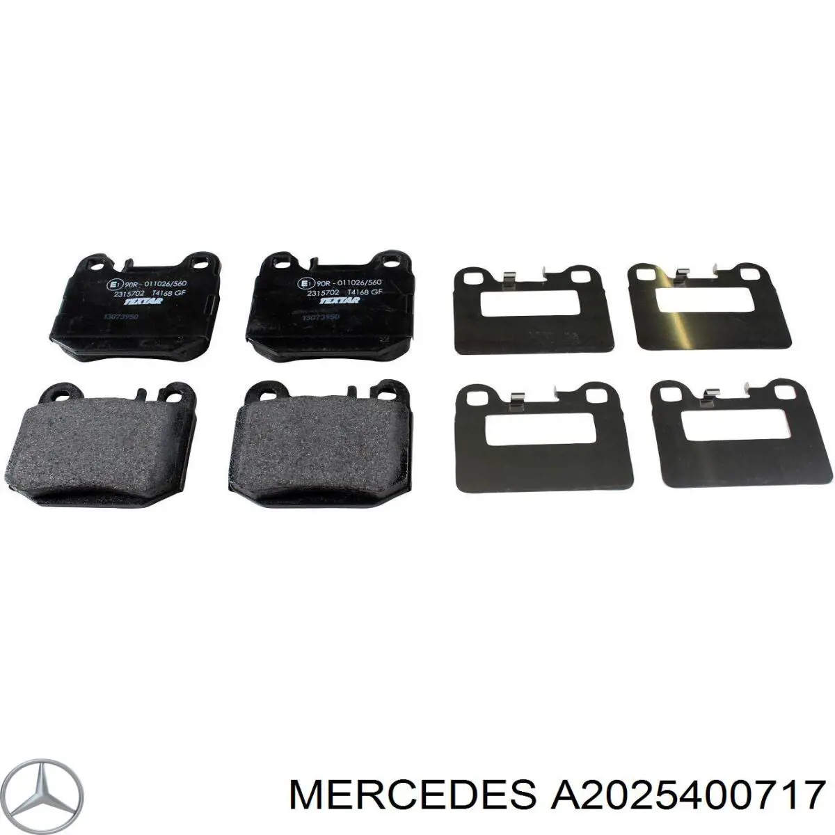 Купити A2025400717 Mercedes Датчик зносу гальмівних колодок, задній