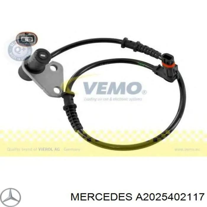 Датчик антиблокувальної системи гальмування Mercedes A2025402117 ціна, від 14.64 USD