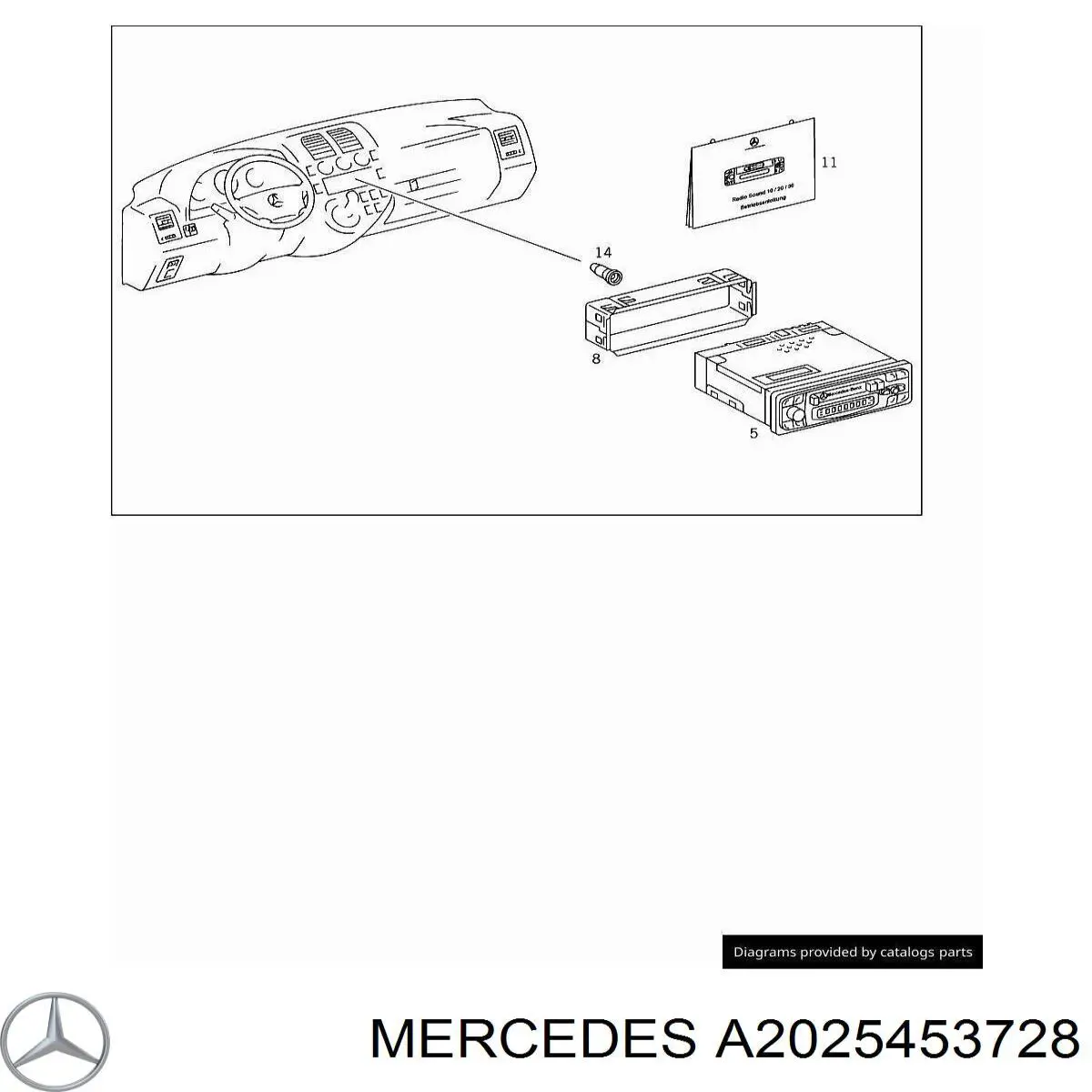  Mercedes A2025453728 ціна, від 3.30 USD