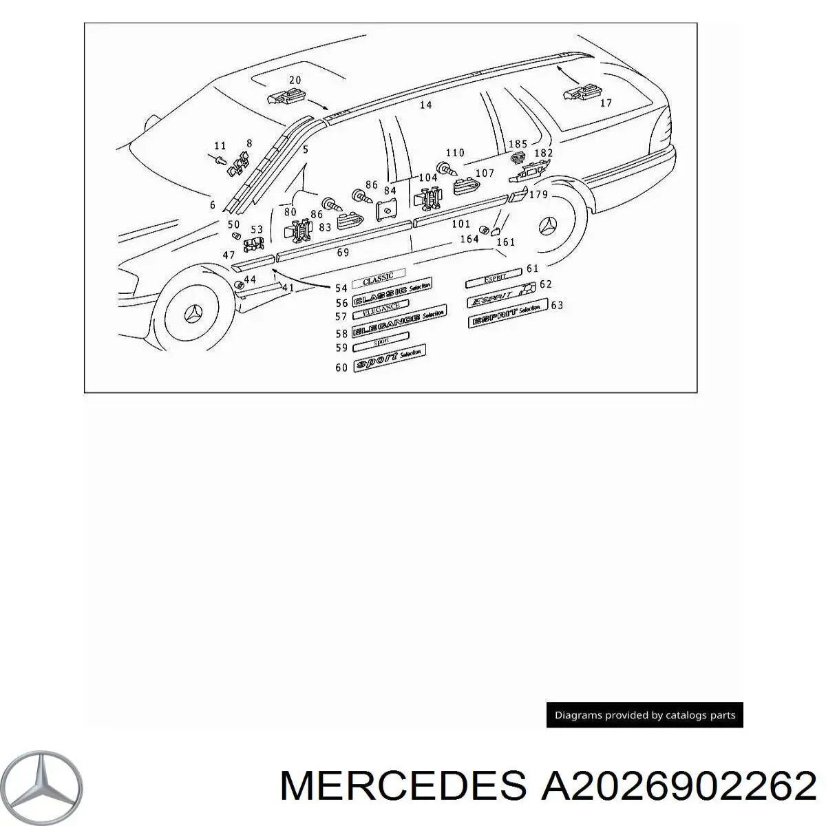  Mercedes A2026902262 ціна, від 4.97 USD