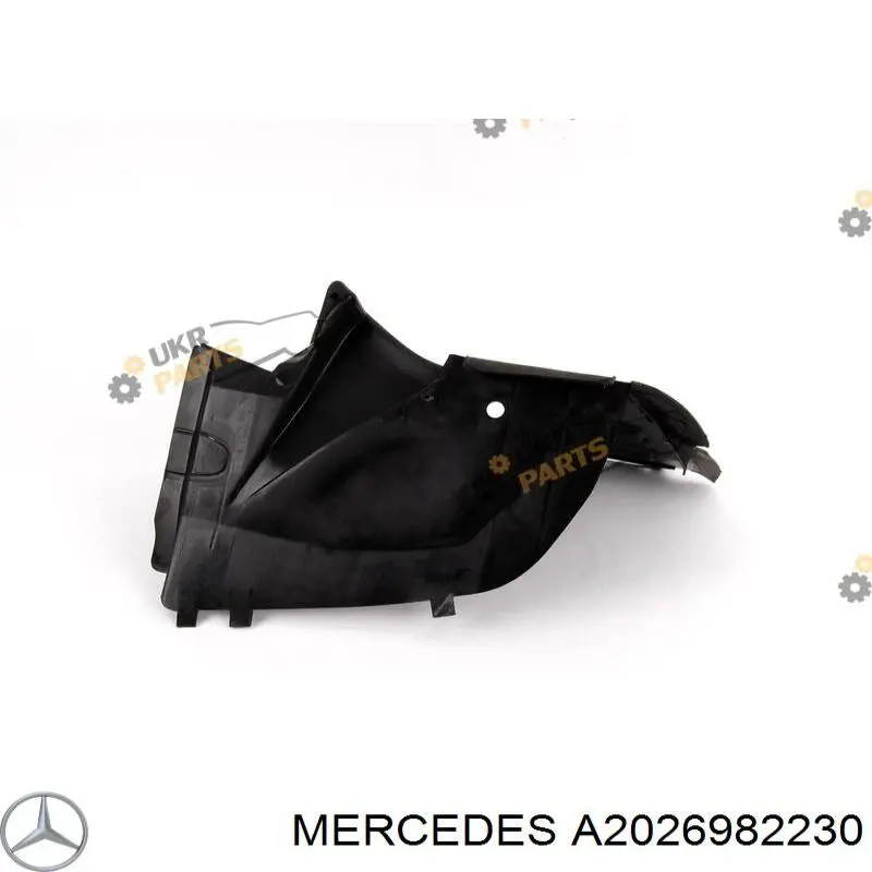 Підкрилок переднього крила, правий передній A2026982230 Mercedes