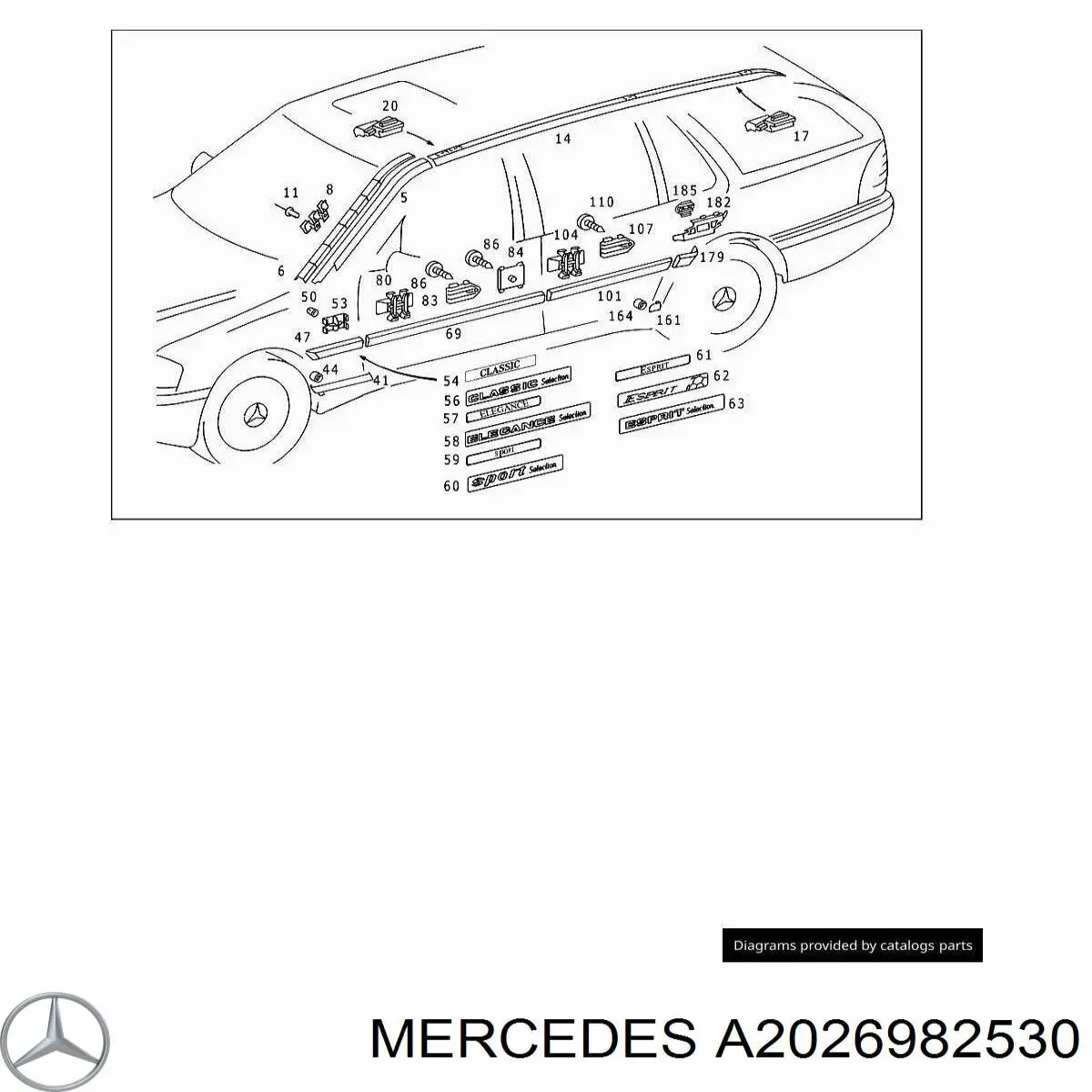 Заглушка отвору під домкрат / заглушка поріга Mercedes A2026982530 ціна, від 12.67 USD