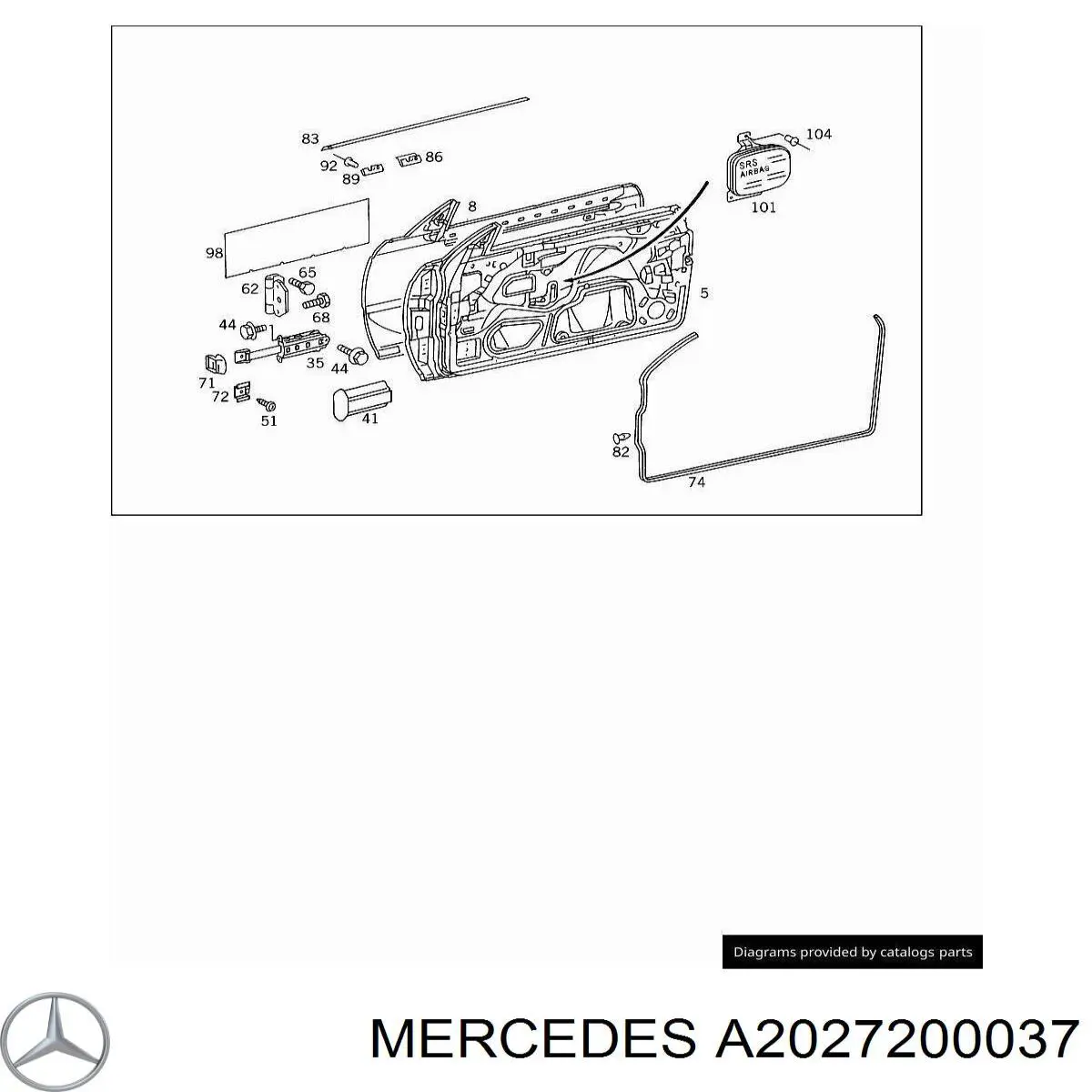 Mercedes A2027200037 ціна, від 5.07 USD