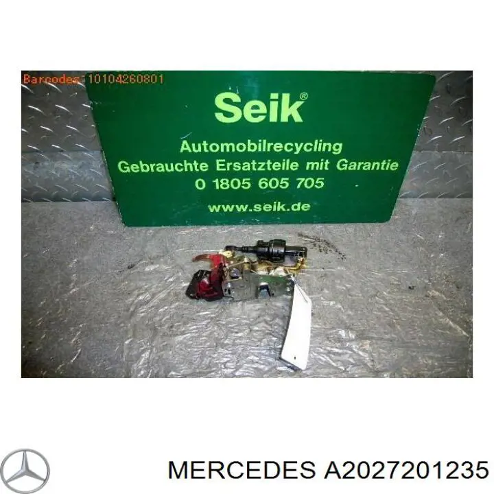 Замок передніх пасажирських дверей Mercedes A2027201235 ціна, від 11.25 USD