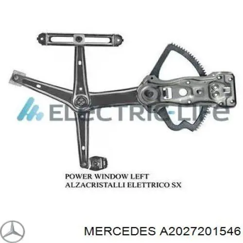 A2027201546 Mercedes Підйомник механічний вітрового скла