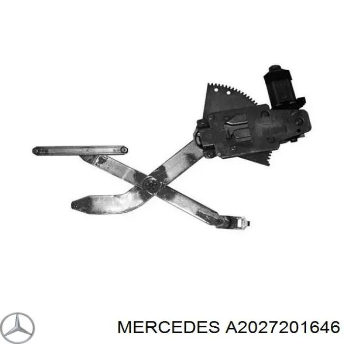 A2027201646 Mercedes механізм склопідіймача двері передньої, правої