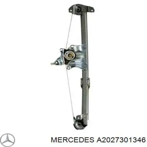 Купити A2027301346 Mercedes Механізм склопідіймача двері задньої, лівої