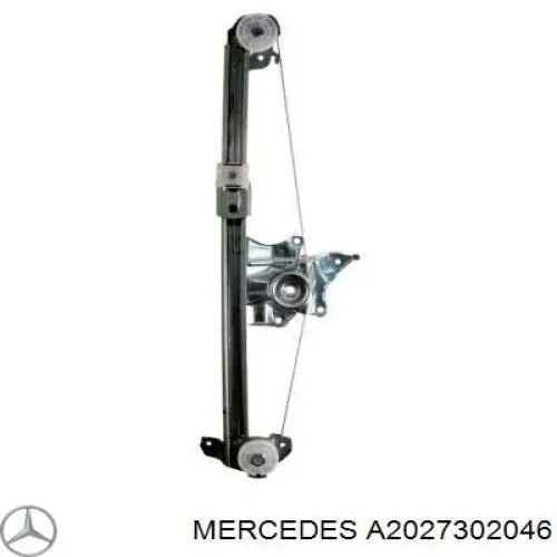 2027302046 Mercedes механізм склопідіймача двері задньої, правої