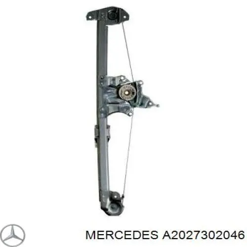 Механізм склопідйомника двері задньої, правої Mercedes A2027302046 ціна, від 25.34 USD