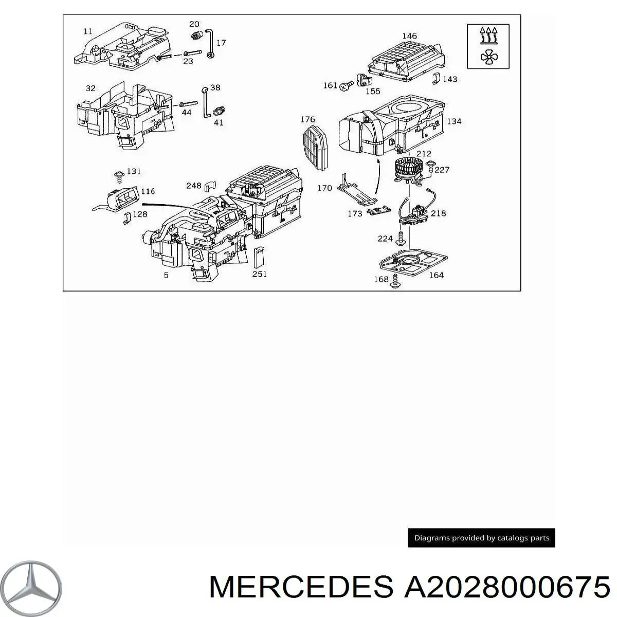  Mercedes A2028000675 ціна, від 19.75 USD