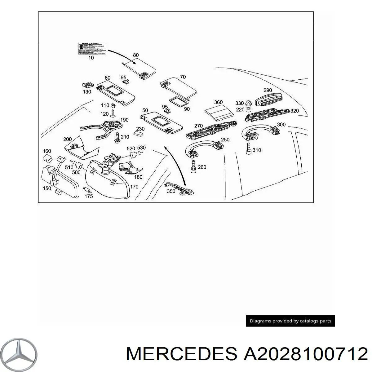 Купити A2028100712 Mercedes 